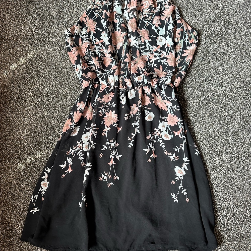 Maurices Pink and White Sleeveless Sundress Midi